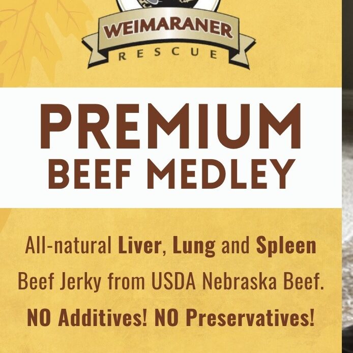 Weim Dog Treat Label - Beef Medley
